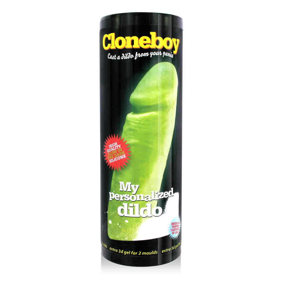 Náhled produktu Sada na odlitek penisu svítící ve tmě Cloneboy, fosforeskující zelená