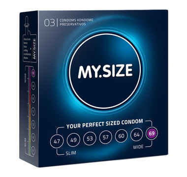 Náhled produktu Kondomy pro velký penis MY.SIZE 69 mm, 3 ks