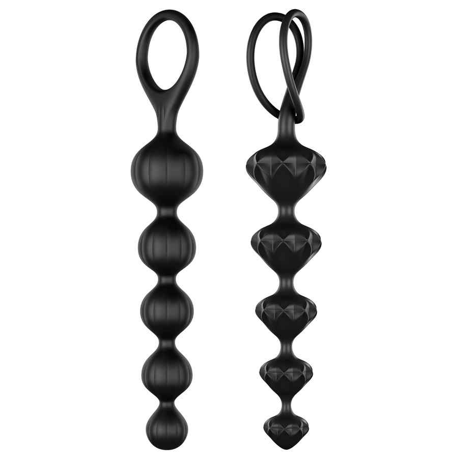 Náhled produktu Anální korále různé tvary Satisfyer Beads, 2 ks, černá