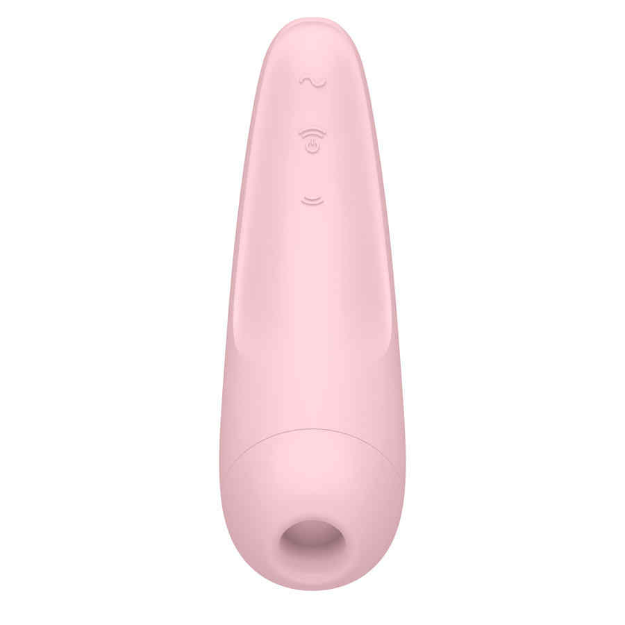 Náhled produktu Stimulátor klitorisu s mobilní aplikací Satisfyer Curvy 2+, růžová