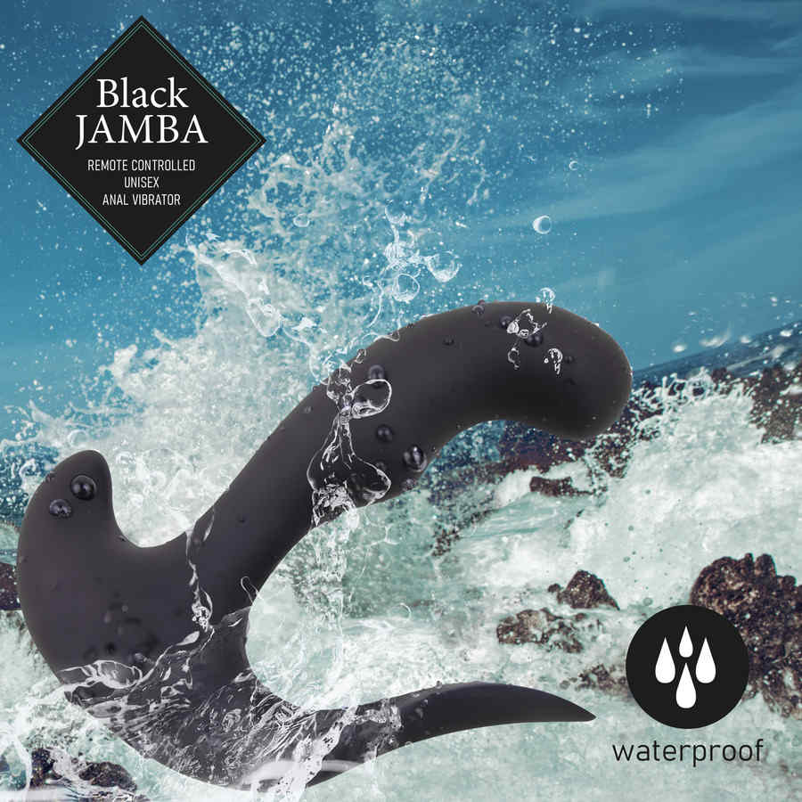 Náhled produktu Anální vibrátor s dálkovým ovládáním FeelzToys Black Jamba, černá