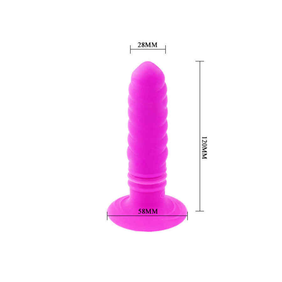 Náhled produktu Vibrační anální kolík s přísavkou Pretty Love Twist, růžová