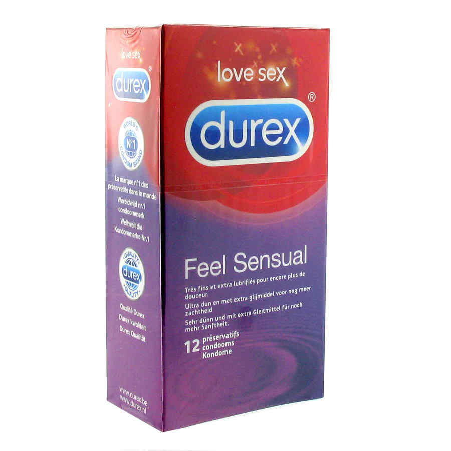 Náhled produktu Tenké kondomy Durex Feel Sensual, 12 ks