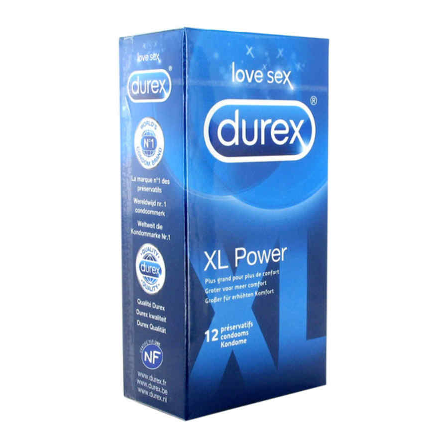 Náhled produktu Durex - XL Power, prodloužené kondomy, 12 ks