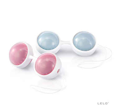 Náhled produktu Venušiny kuličky set Lelo Luna Beads, růžová a šedomodrá