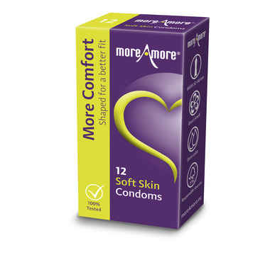 Náhled produktu Latexové kondomy MoreAmore Soft Skin, 12 ks