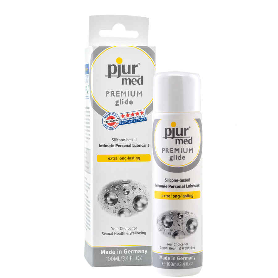 Náhled produktu Lubrikant na bázi silikonu pro citlivou pokožku Pjur MED Premium Glide, 100 ml