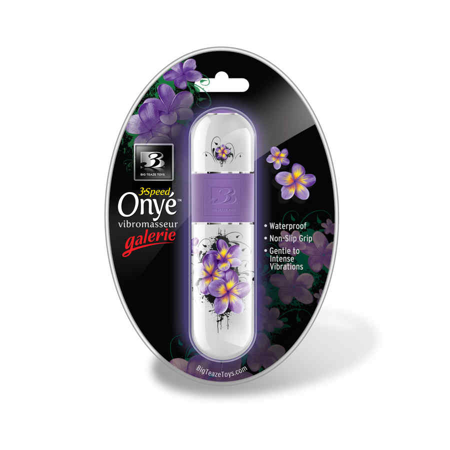 Náhled produktu B3 Onye | Galerie šikovný vibrátor, bílá s květinami