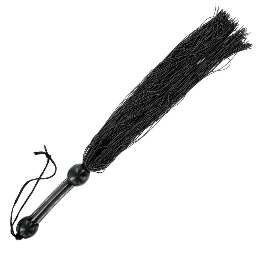 Náhled produktu Důtky ze silikonových vláken Sportsheets Large Rubber Whip, černá