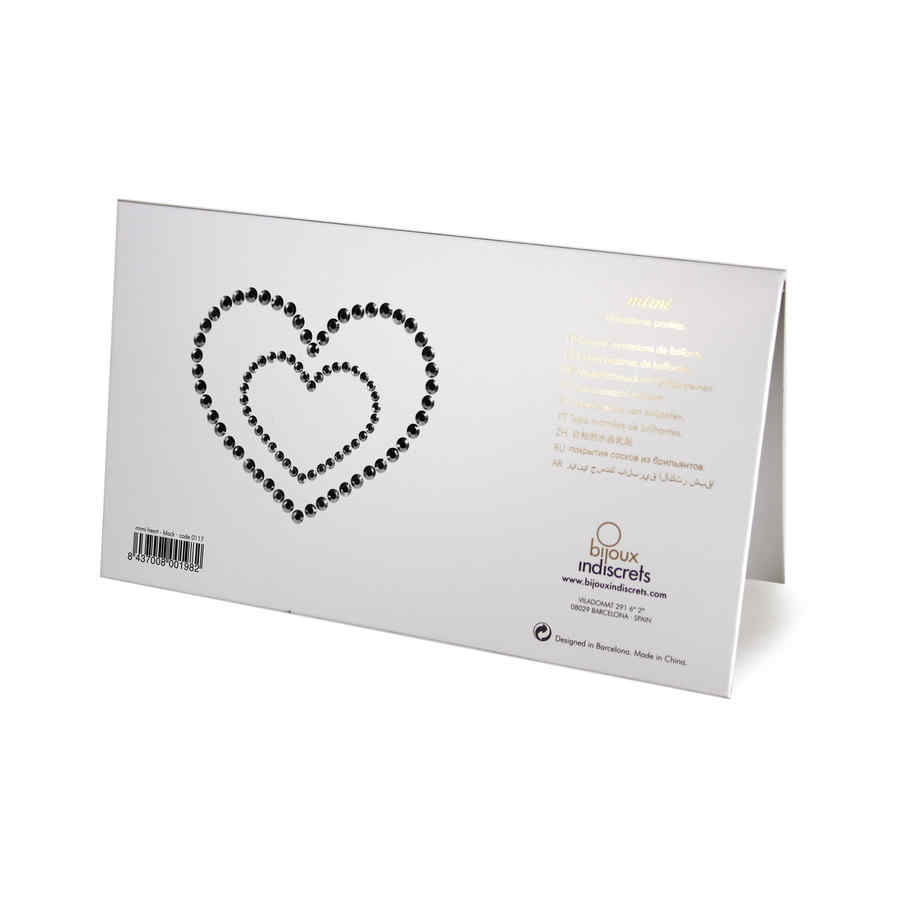 Náhled produktu Ozdoby na bradavky Bijoux Indiscrets Mimi Heart Black, černá