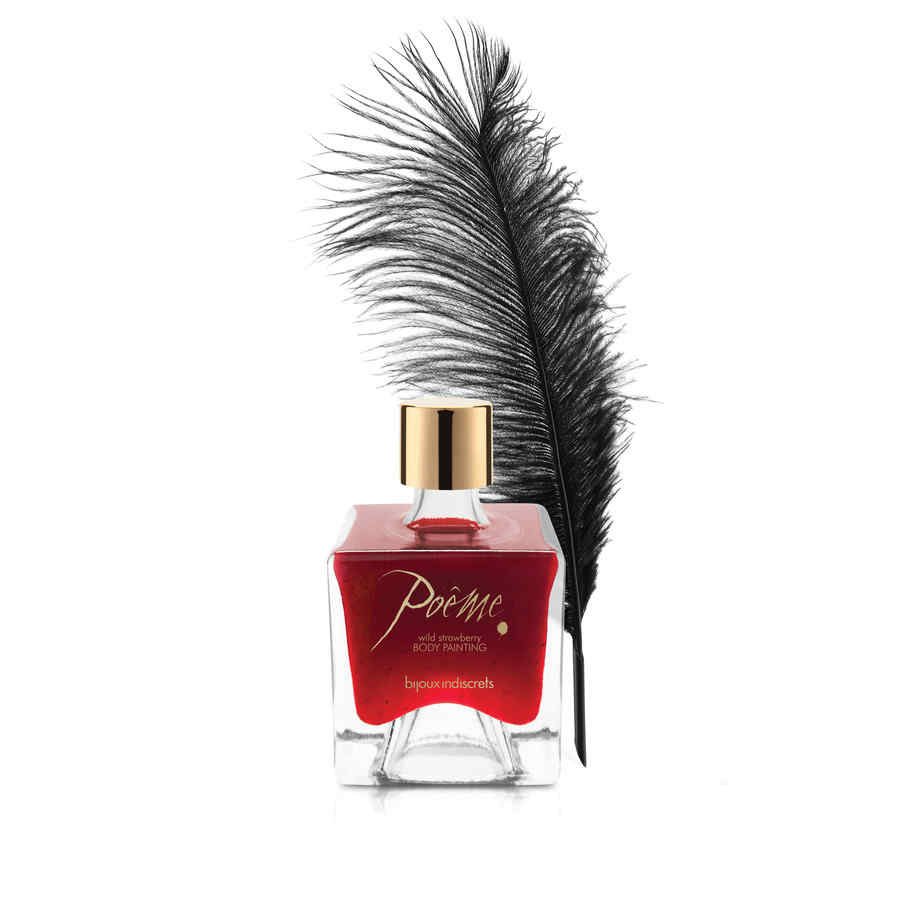 Náhled produktu Barva na tělo pro erotické hrátky Bijoux Indiscrets Poeme, divoká malina, 50 ml