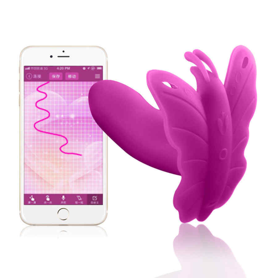 Hlavní náhled produktu Realov - Lydia I, chytrý vibrační motýlek pro dvojitou stimulaci, fialová