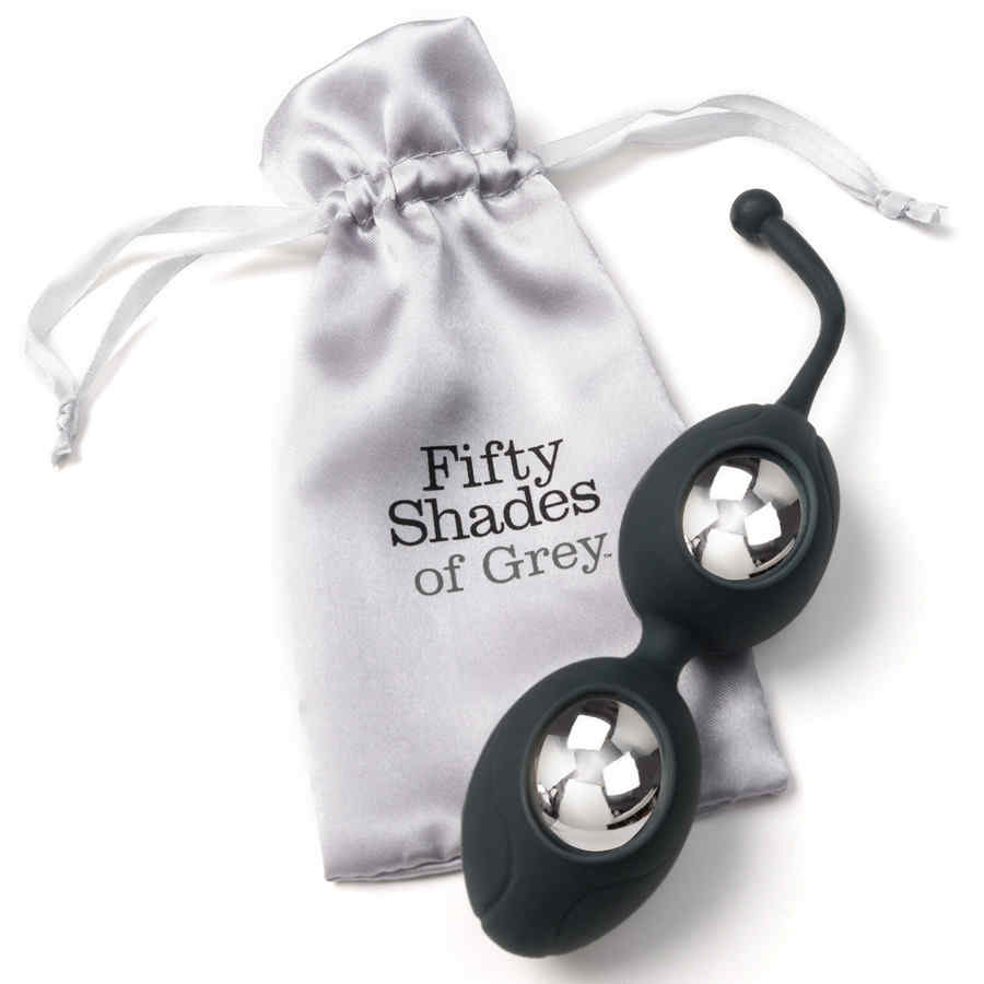 Náhled produktu Fifty Shades of Grey - Silicone Ben Wa Balls - venušiny kuličky