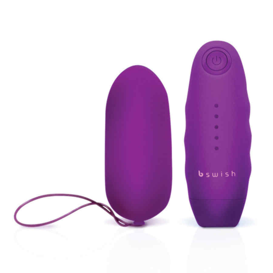 Náhled produktu Vibrační vajíčko na dálkové ovládání B Swish bnaughty Unleashed, fialová