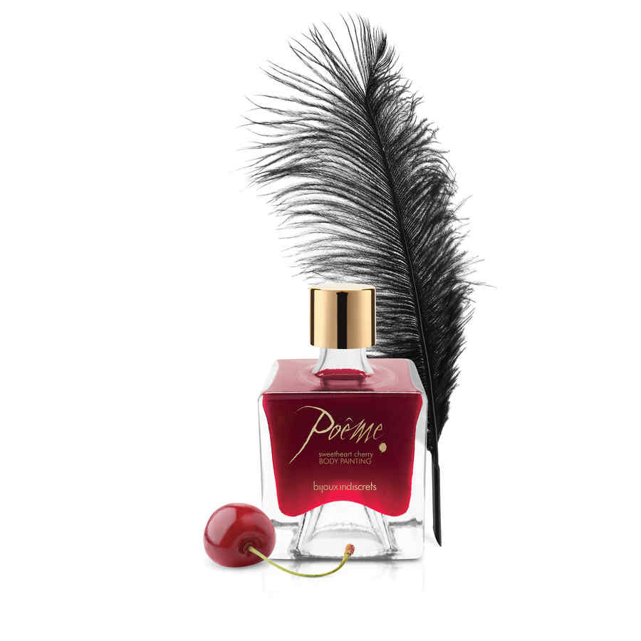 Náhled produktu Barva na tělo pro erotické hrátky Bijoux Indiscrets Poeme, višeň, 50 ml