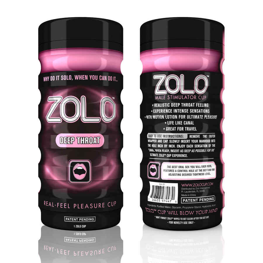 Hlavní náhled produktu Zolo - Cup Deep Throat - masturbátor napodobující hluboký orální sex