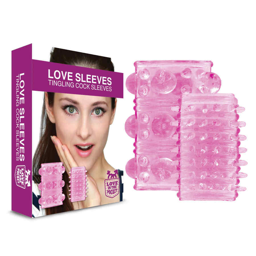 Náhled produktu Love in the Pocket - Love Sleeves Tingling - návlek na penis či vibrátor, 2 ks