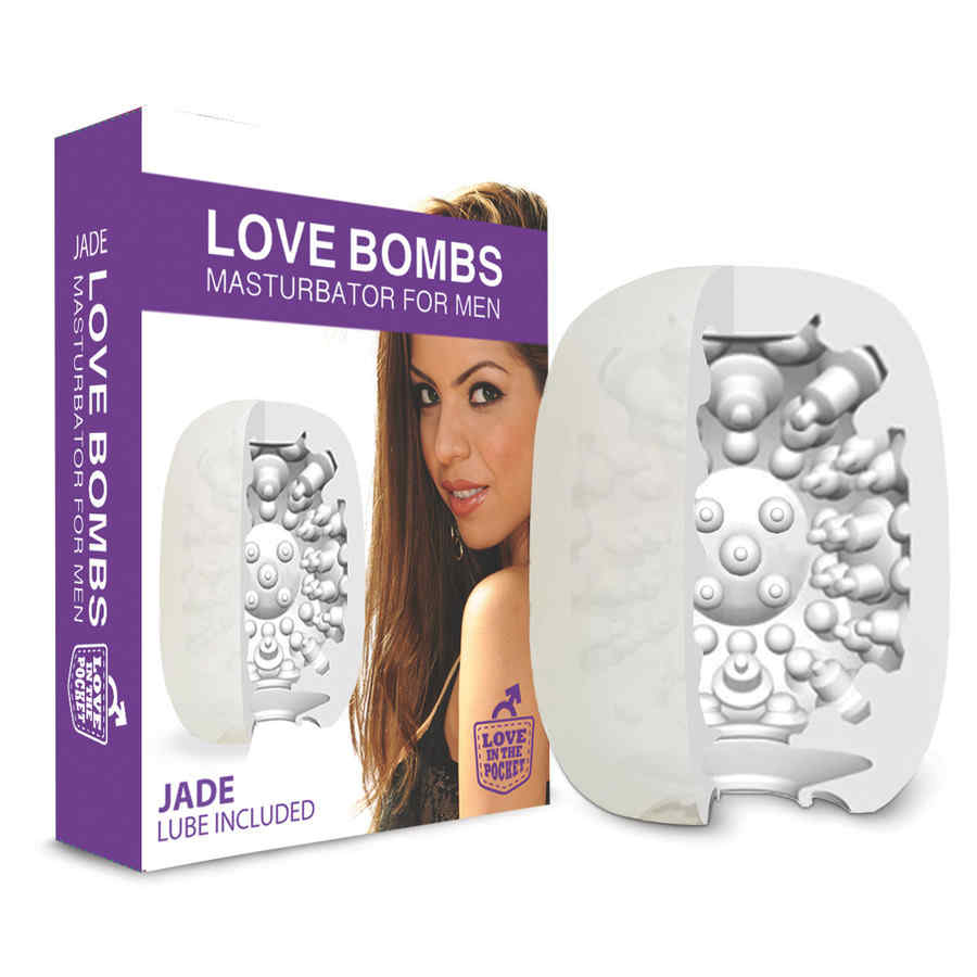 Hlavní náhled produktu Love in the Pocket - Love Bombs Jade - masturbátor
