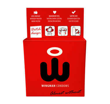 Náhled produktu Wingman - Condoms - kondomy s navlékačem, 3 ks