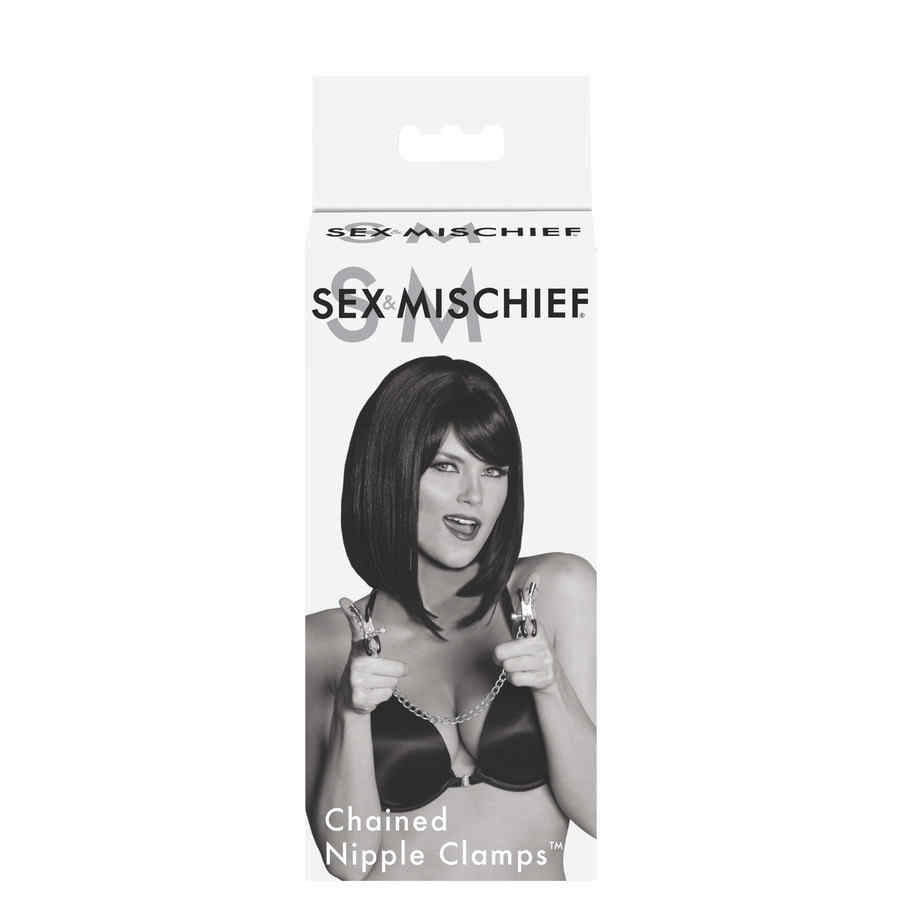 Náhled produktu Svorky na bradavky s řetízkem Sex&Mischief