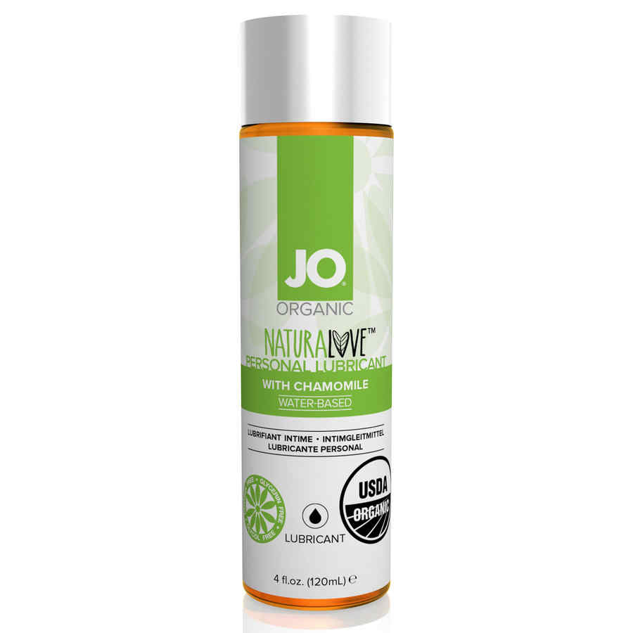 Náhled produktu System JO - Organic NaturaLove Lubricant 120 ml - organický lubrikant na vodní bázi s heřmánkem