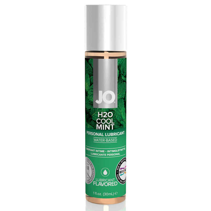 Náhled produktu Vodní lubrikační gel s příchutí System JO H2O Mint, 30 ml, máta