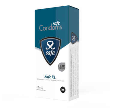 Náhled produktu Prodloužené kondomy Safe XL Condoms, 10 ks