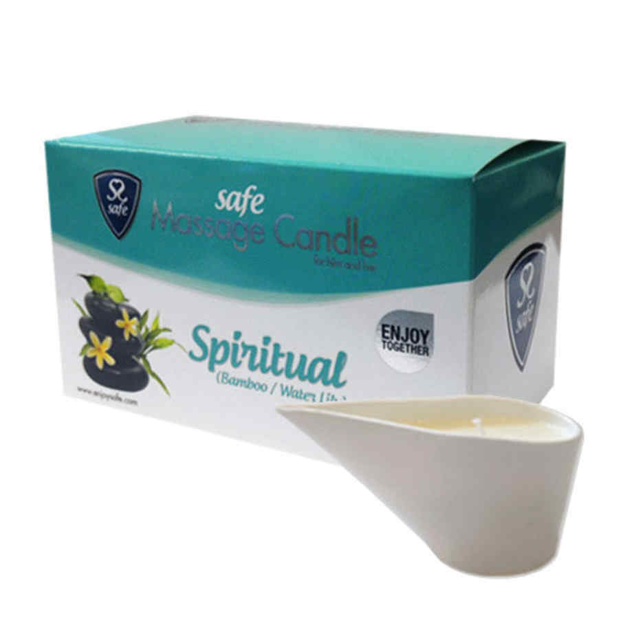 Náhled produktu Masážní svíčka Safe Massage Candle Spiritual Bamboo & Waterlily, s vůní leknínu a bambusu