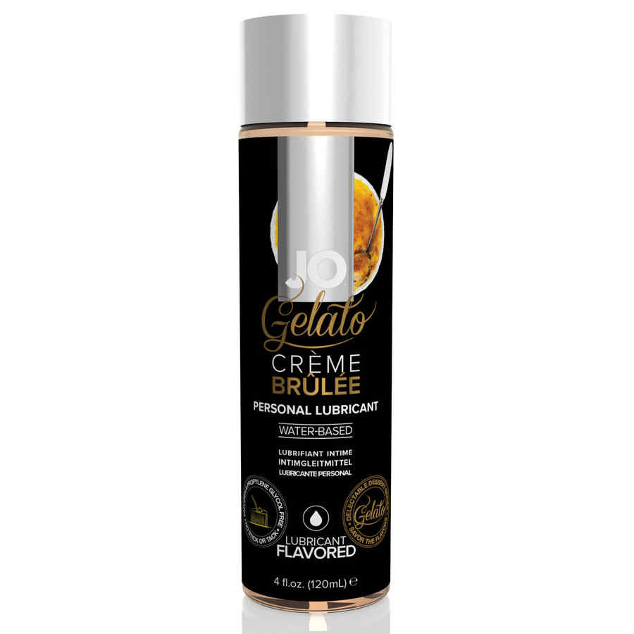 Náhled produktu Ochucený vodní lubrikační gel System JO Gelato, 120 ml, Creme Brulee