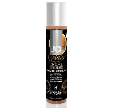 Náhled produktu Ochucený vodní lubrikační gel System JO Gelato, 30 ml, Creme Brulee