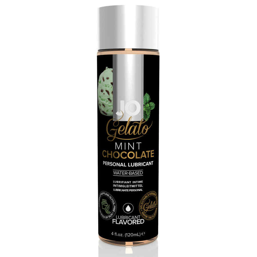 Náhled produktu Ochucený vodní lubrikační gel System JO Gelato, 120 ml, máta a čokoláda