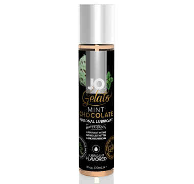 Náhled produktu Ochucený vodní lubrikační gel System JO Gelato, 30 ml, máta a čokoláda