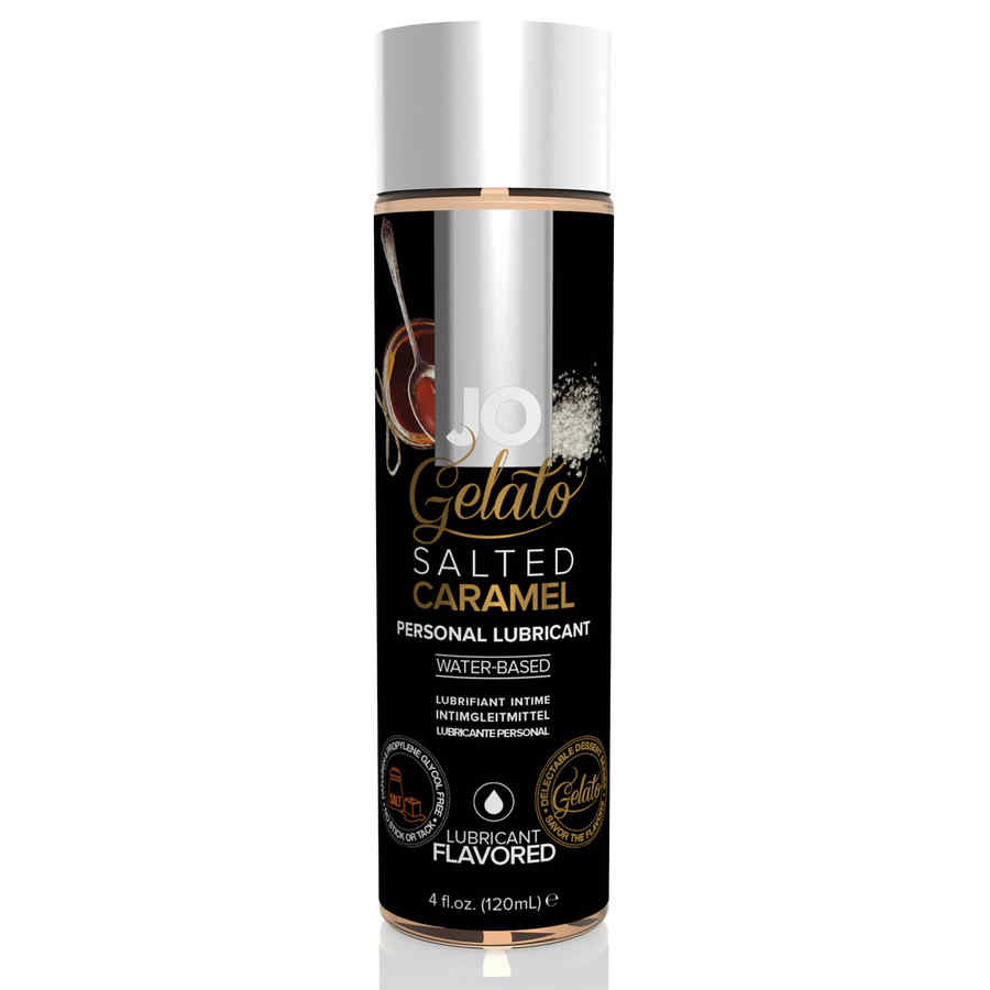 Náhled produktu Ochucený vodní lubrikační gel System JO Gelato, 120 ml, slaný karamel