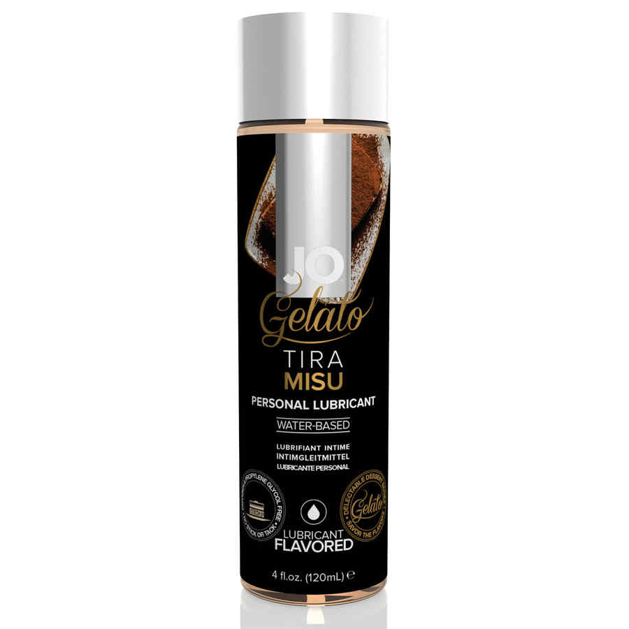 Náhled produktu Vodní lubrikační gel s příchutí System JO Gelato, 120 ml, Tiramisu