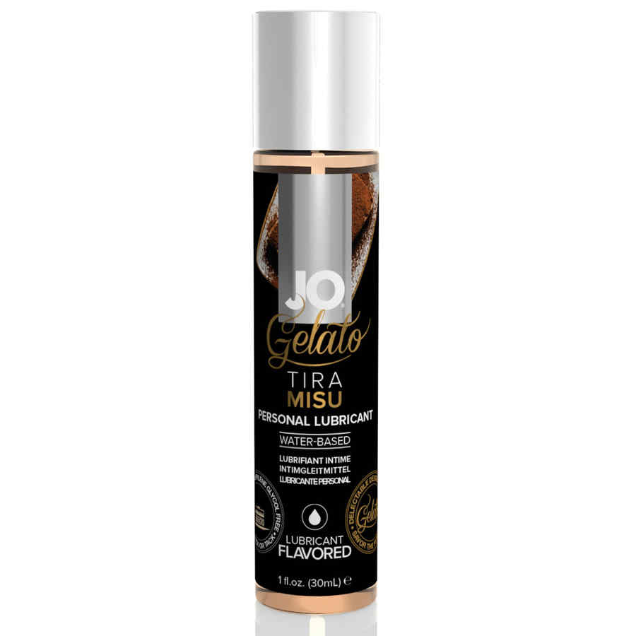 Náhled produktu Vodní lubrikační gel s příchutí System JO Gelato, 30 ml, Tiramisu