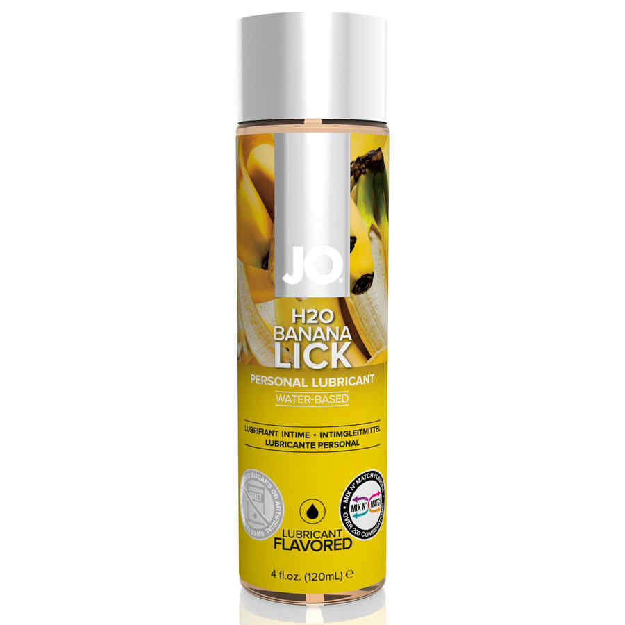 Náhled produktu Vodní lubrikační gel s příchutí System JO H2O Banana, 120 ml, banán