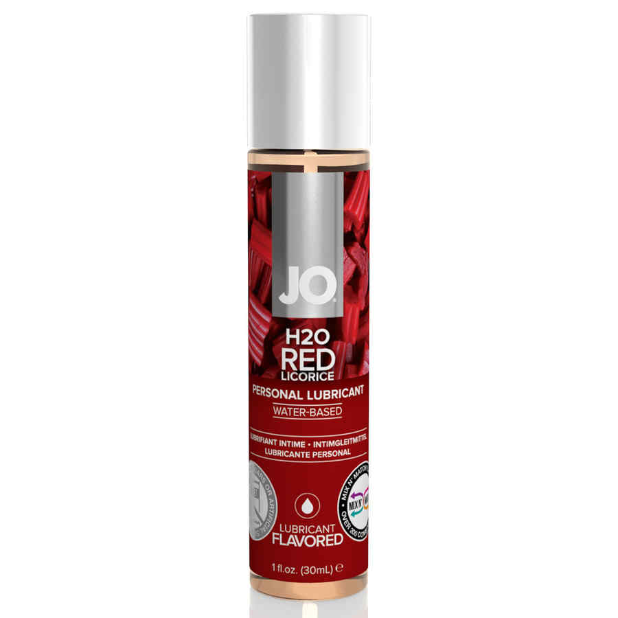 Náhled produktu Vodní lubrikační gel s příchutí System JO H2O Red Licorice, 30 ml, červený pendrek