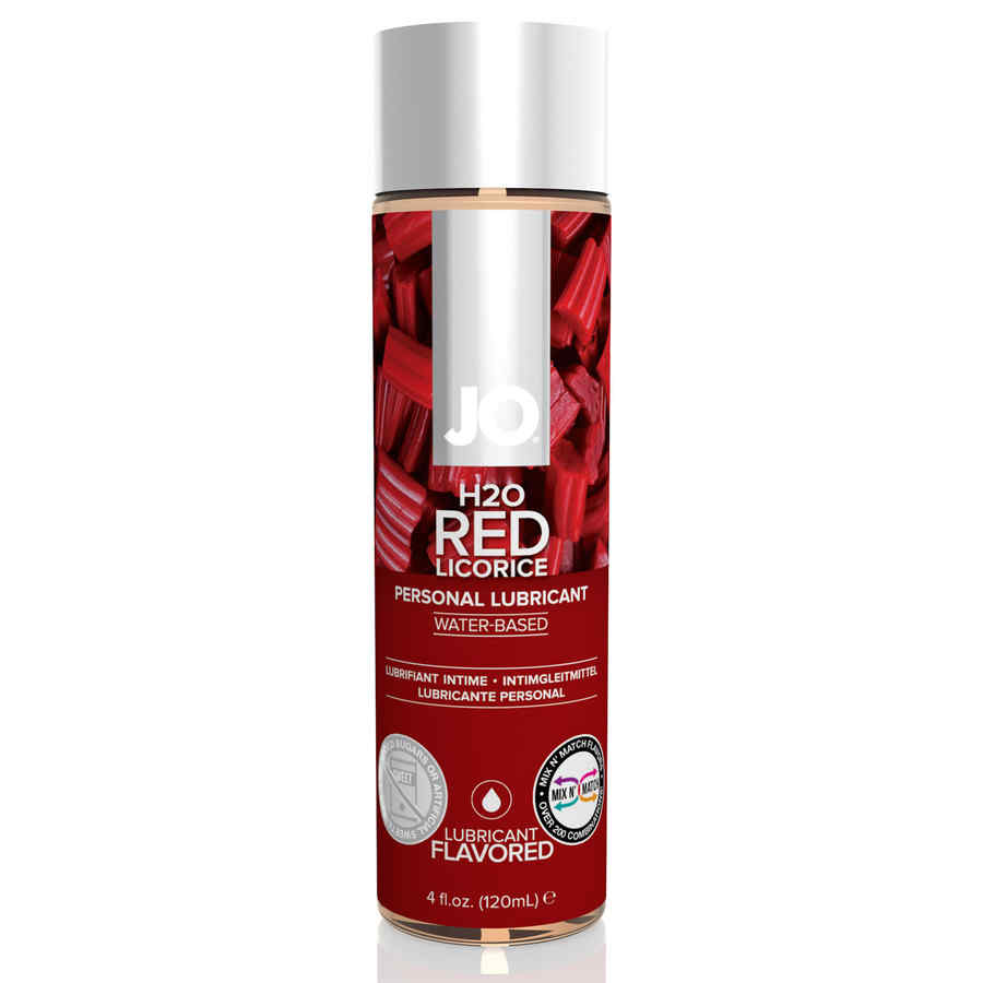 Náhled produktu System JO - H2O Lubricant Red Licorice 120 ml - lubrikant na vodní bázi s příchutí červený pendrek