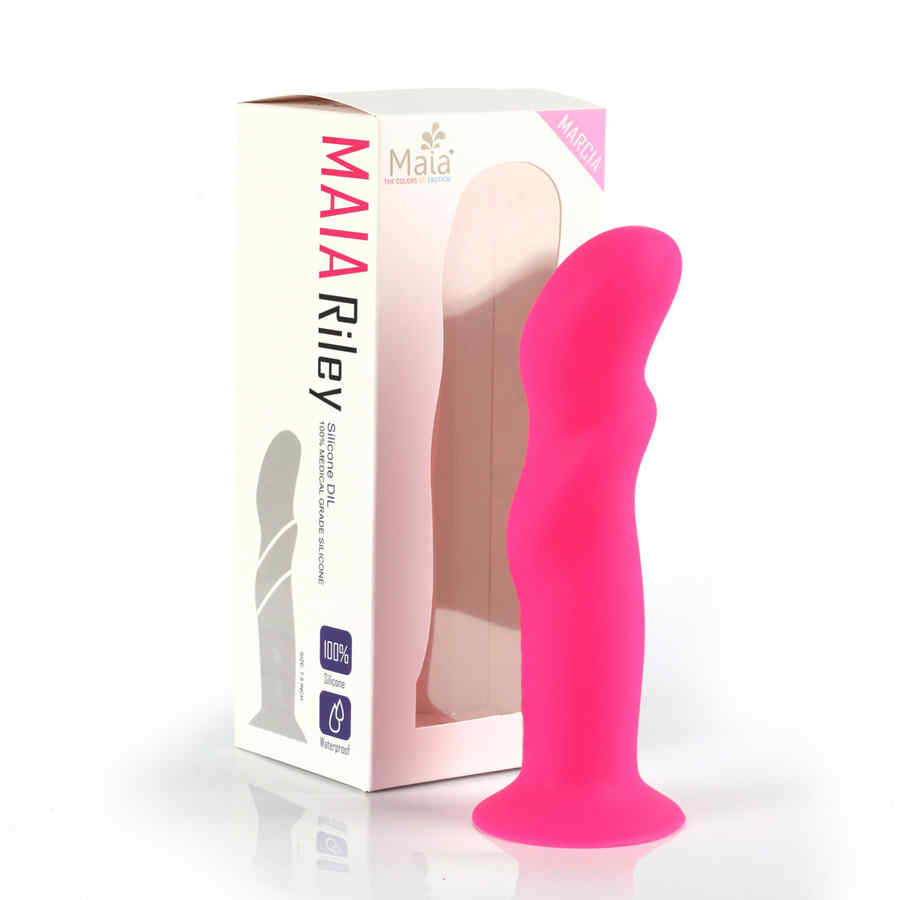 Náhled produktu Dildo s přísavkou Maia Toys, neonová růžová