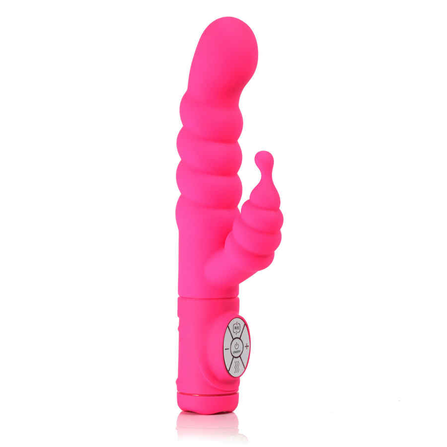 Náhled produktu Vibrátor s dvojitou stimulací Maia Toys Swirl Vibrator Ella, svítivě růžová