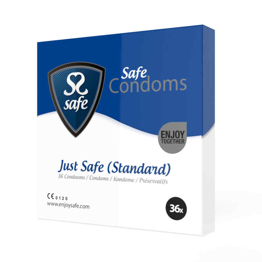 Náhled produktu Kondomy Safe Just Safe Condoms Standard, 36 ks