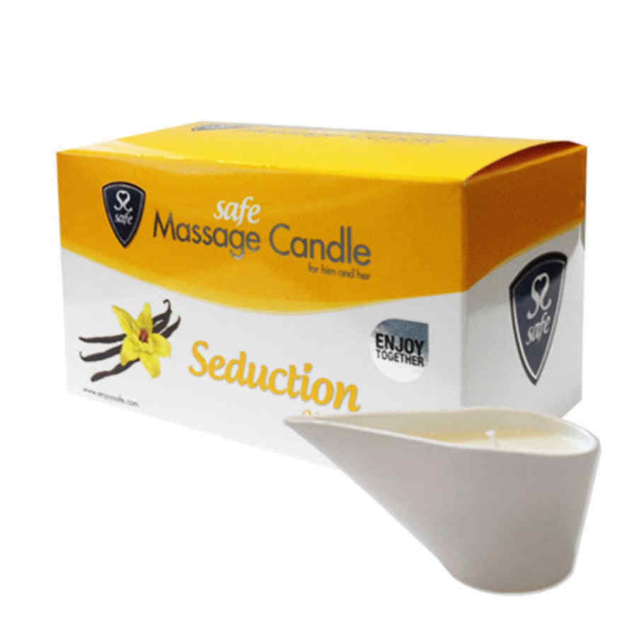 Náhled produktu Masážní svíčka Safe Massage Candle Seduction Vanilla, s vůní vanilky