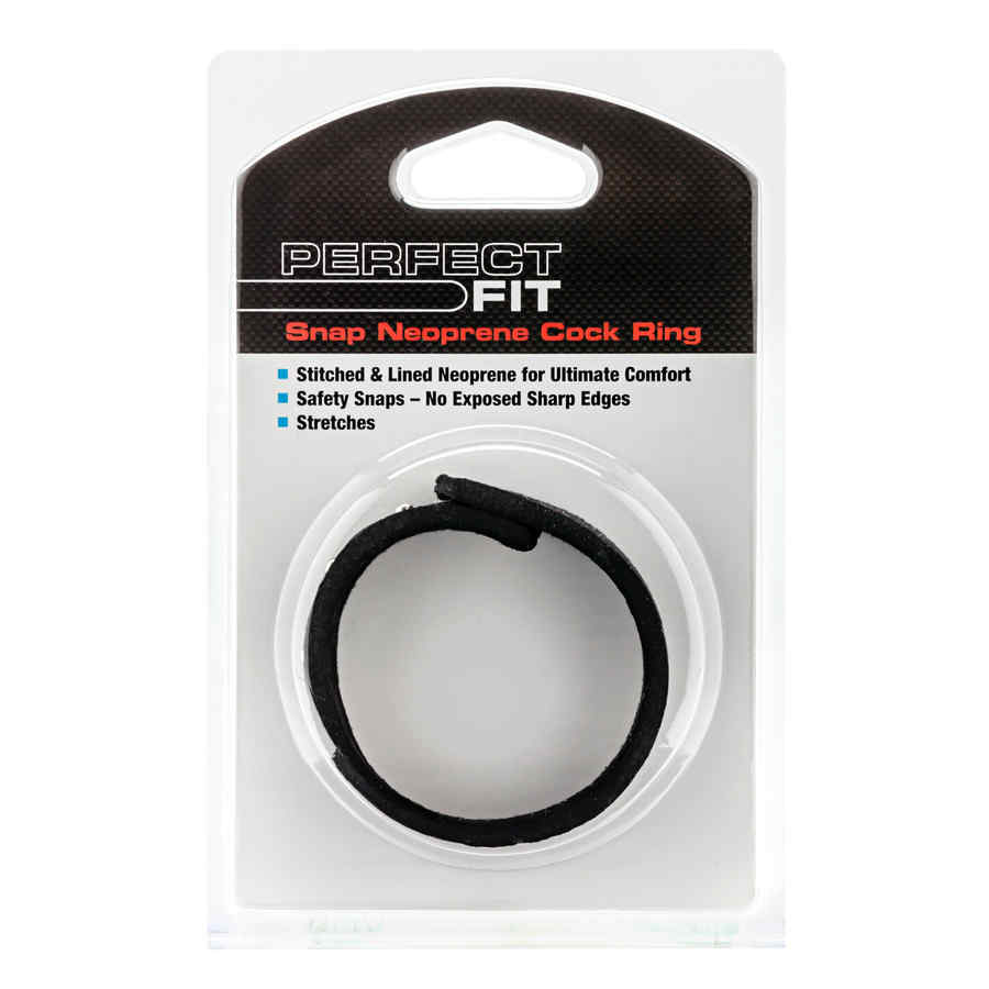 Náhled produktu Neoprenový erekční kroužek Perfect Fit Snap, černá