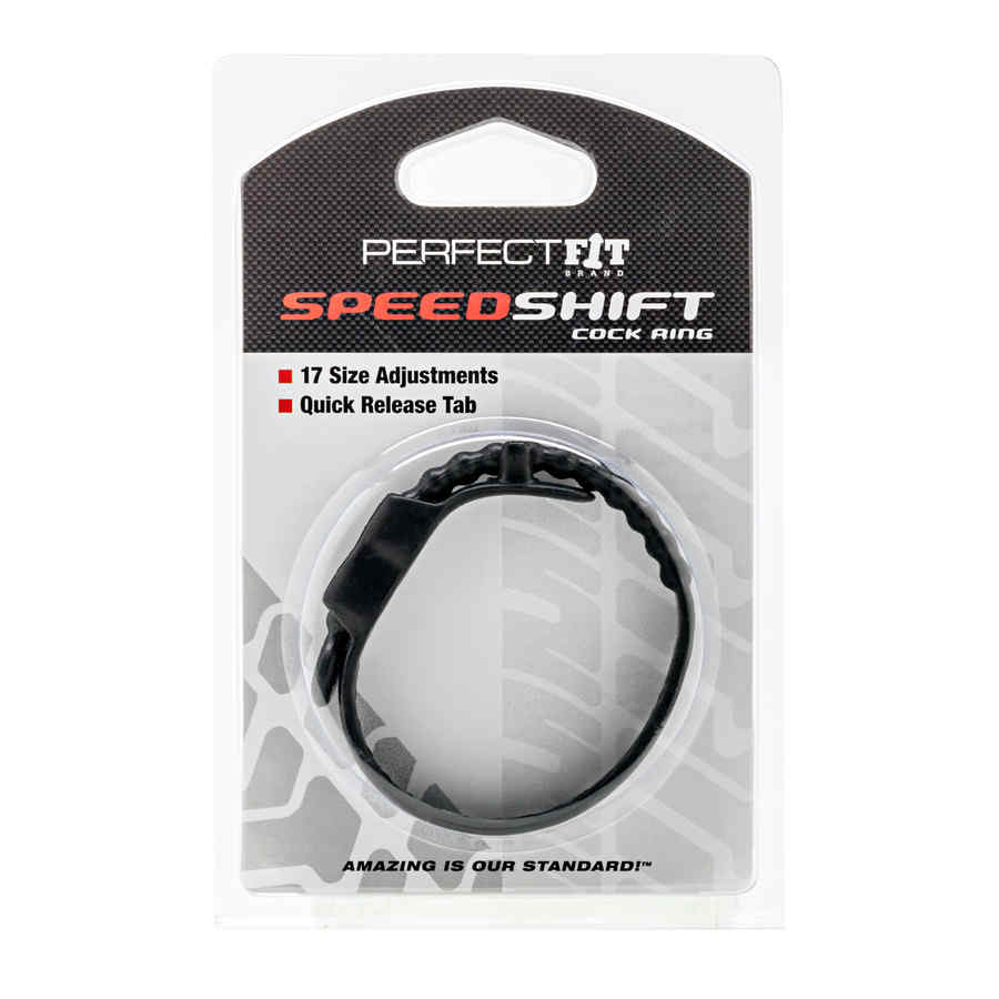 Náhled produktu Nastavitelný erekční kroužek Perfect Fit Speed Shift, černá