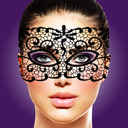 Alternativní náhled produktu Rianne S - Soiree - krajková maska I Jane, černá
