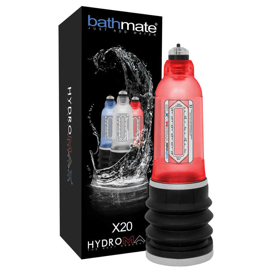 Náhled produktu Vodní vakuová pumpa Bathmate Hydromax 5 (X20), červená