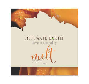 Náhled produktu Hřejivý lubrikant na bázi vody Intimate Earth Melt, 3 ml ve folii