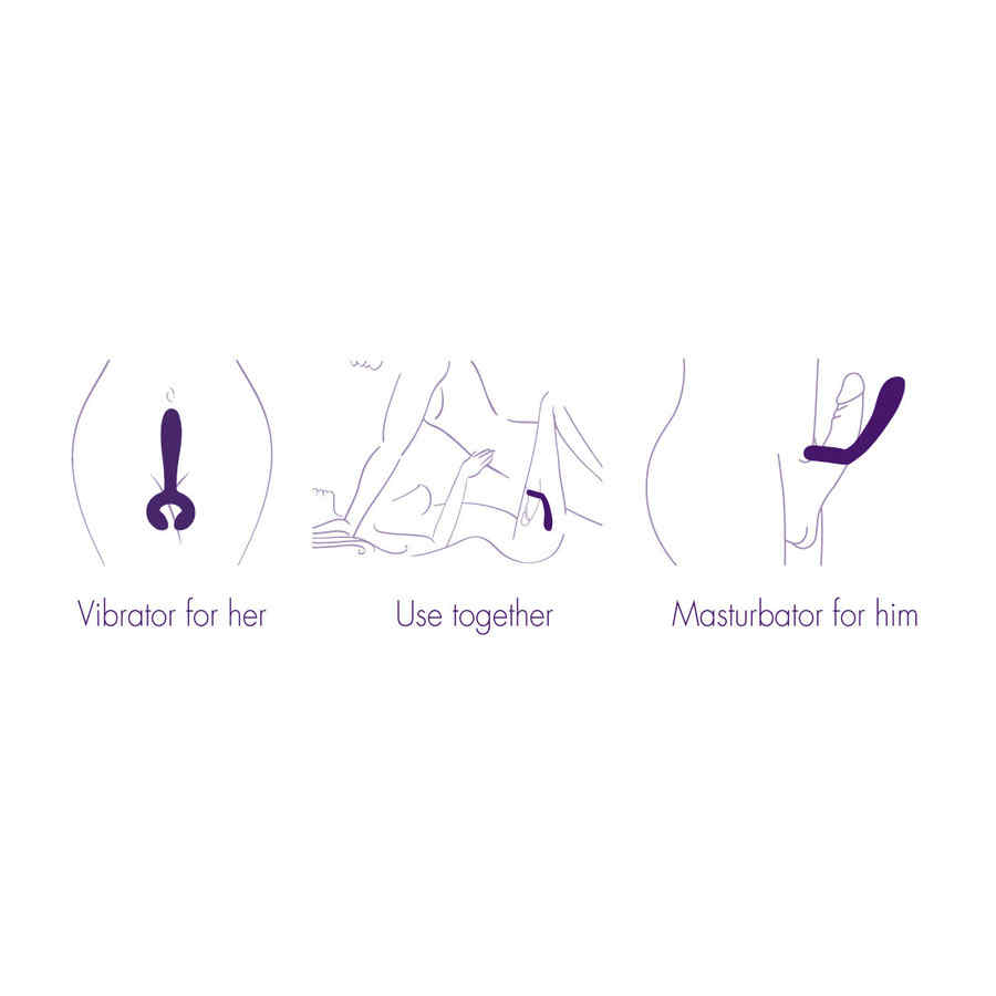 Náhled produktu Vibrátor pro oba Rianne S Icons Duo Vibe, fialová