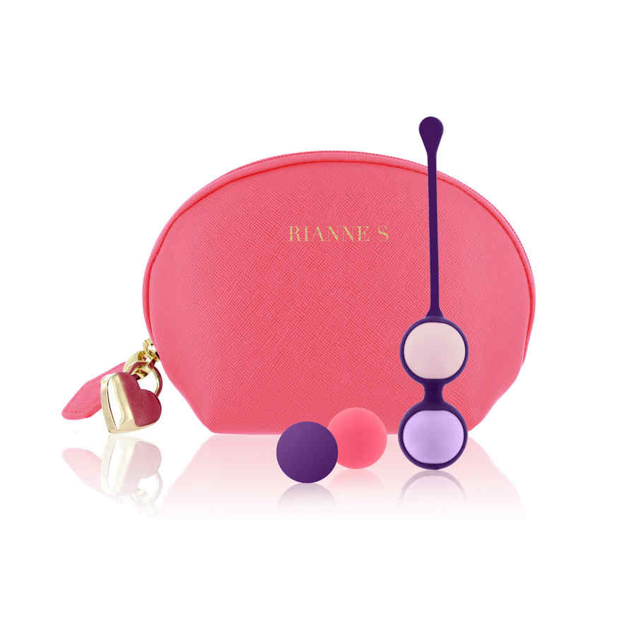 Hlavní náhled produktu Rianne S - Essentials - Pussy Playballs venušiny kuličky s taštičkou na zámek - korálová růžová