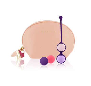 Náhled produktu Rianne S - Essentials - Pussy Playballs venušiny kuličky s taštičkou na zámek - tělová